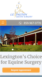 Mobile Screenshot of lexingtonequine.com